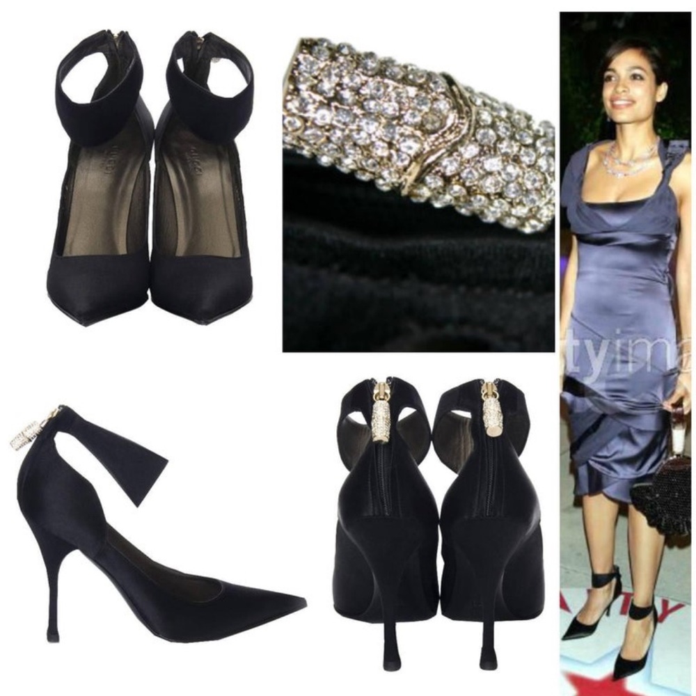 Brand new Tom Ford for Gucci satin heels with Swarovski crystals sz 11/41 - Picture 13 of 15
